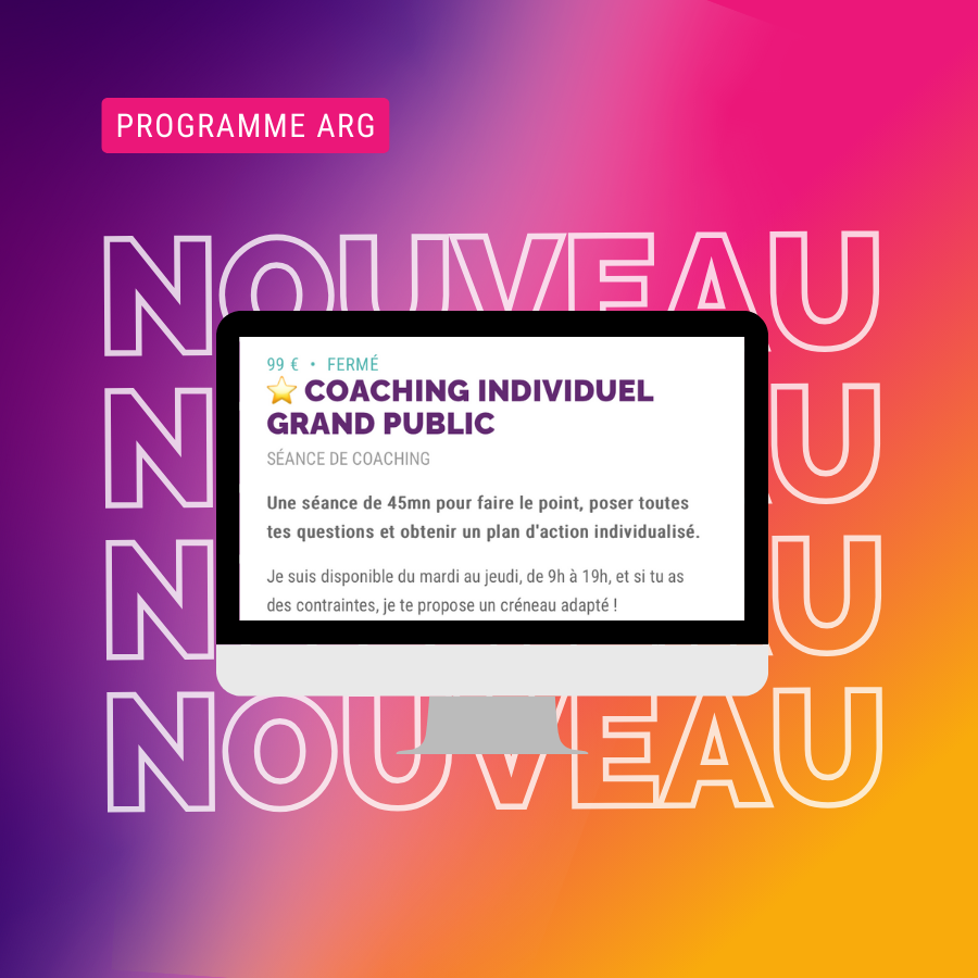 🆕 Nouvelle offre de Coaching